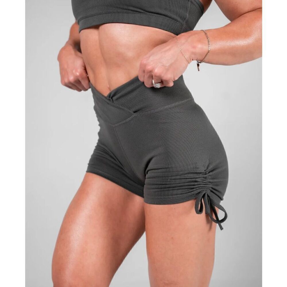 NWT Flag nor Fail ribbed shorts charcoal black size small